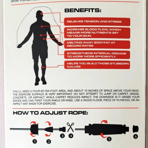 TC1 JUMPROPE with Weighted Jump Rope (Unisex) - Picture 5 of 10